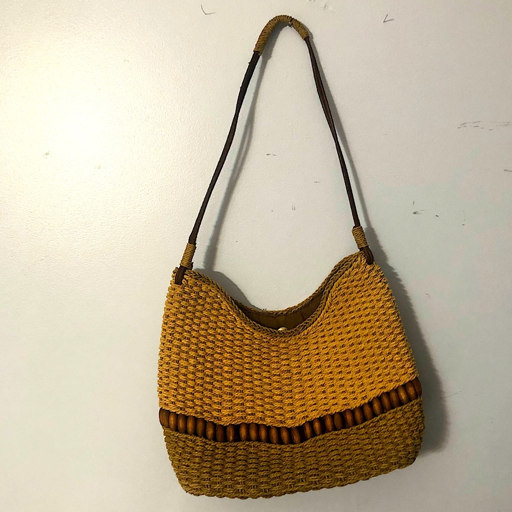 Vintage, St. John's Bay woven purse